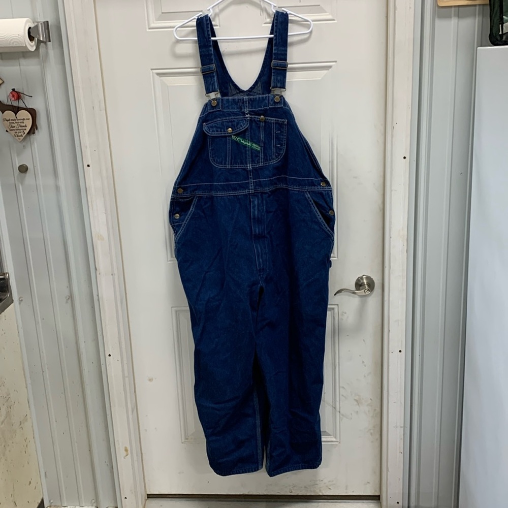 Vintage blue overalls key imperial 48x30